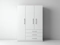 Armoire - Panneaux de bois - 120 x 50 x 180 cm - Blanc - Style moderne