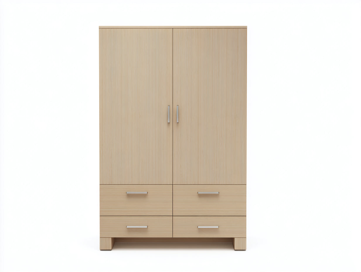 Armoire - Bois - 120 x 55 x 190 cm - Bois naturel - Style moderne