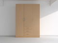 Armoire - Bois - 120 x 55 x 180 cm - Bois naturel - Style moderne